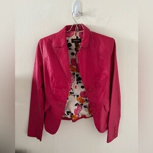 DANIER - Women's Pink Leather Jacket - 3XS